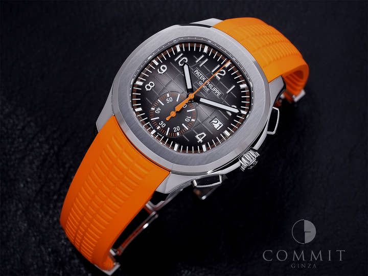 パテックフィリップ アクアノート クロノグラフ Ref.5968A-001 ステンレススチール ブラック文字盤 美品 q7d83zzz