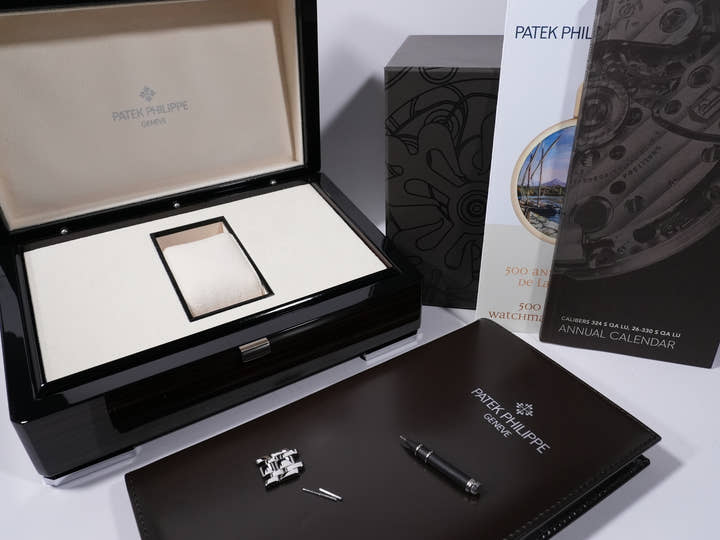 パテックフィリップ アニュアルカレンダー ムーンフェイズ Ref.4947/1A-001 ステンレススチール ブルー文字盤 中古 yh62wi9t