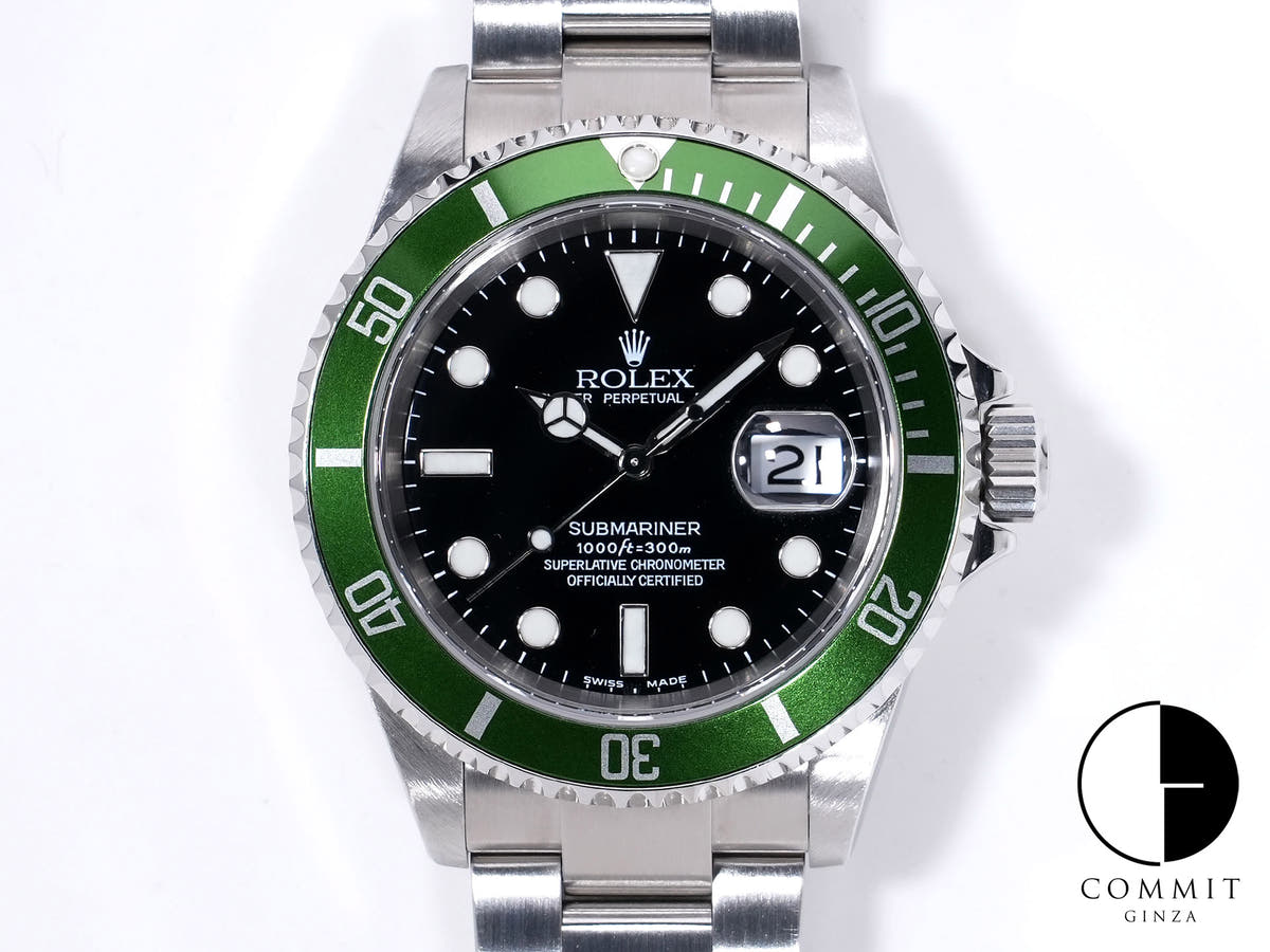 ロレックス サブマリーナー デイト Ref.16610LV ステンレススチール ブラック文字盤 中古 ghg2hiob