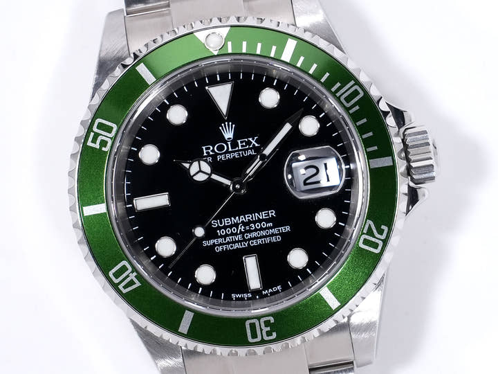 ロレックス サブマリーナー デイト Ref.16610LV ステンレススチール ブラック文字盤 中古 ghg2hiob