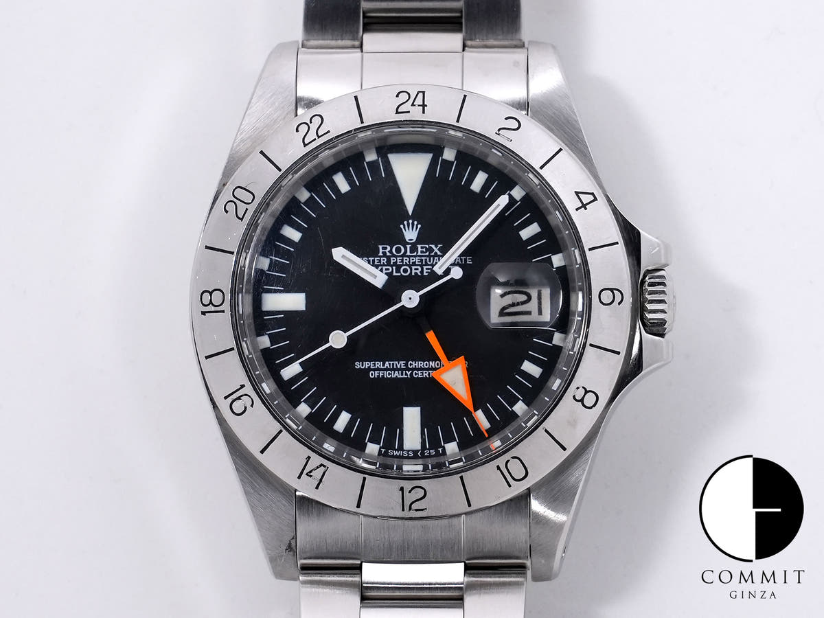 ロレックス エクスプローラーII Ref.1655 ステンレススチール ブラック文字盤 中古 iiedsibg
