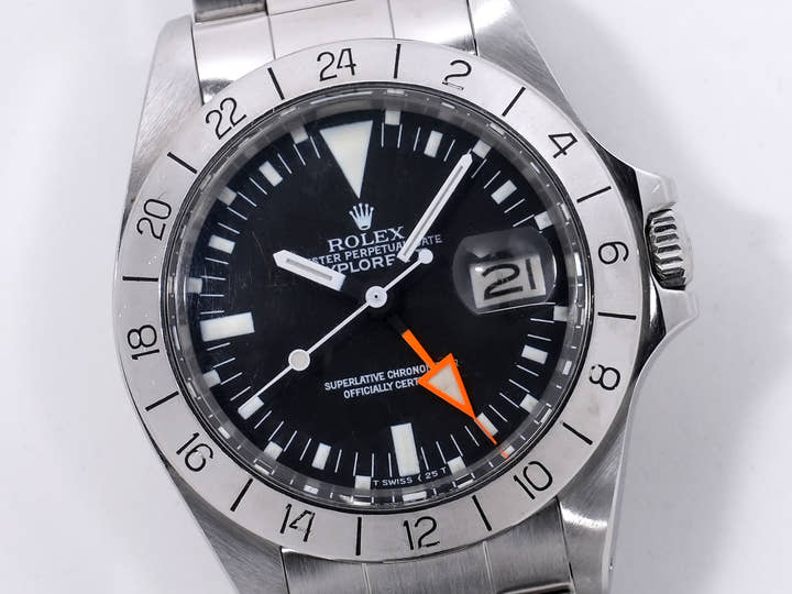 ロレックス エクスプローラーII Ref.1655 ステンレススチール ブラック文字盤 中古 iiedsibg