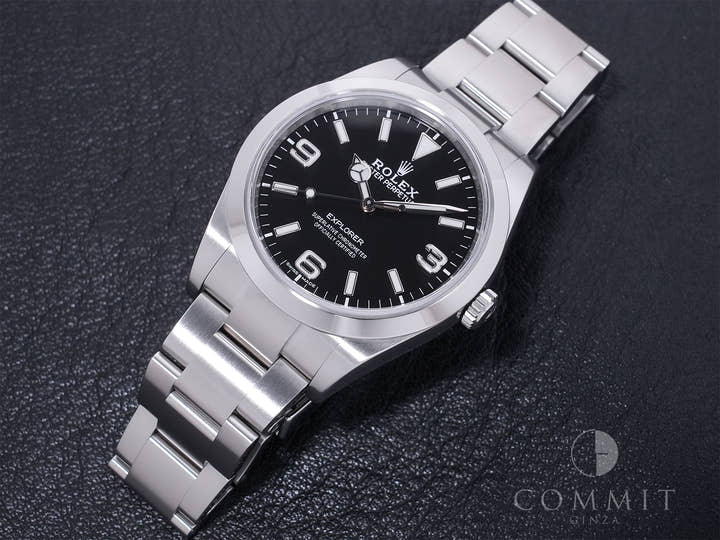 ロレックス エクスプローラーI Ref.214270 ステンレススチール ブラック文字盤 オイスターブレスレット 美中古 8qxozj9b