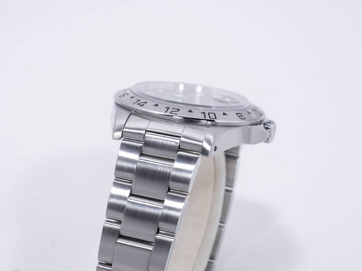 ロレックス エクスプローラーII Ref.16570 ステンレススチール ブラック文字盤 オイスターブレスレット 中古 arkrgxda