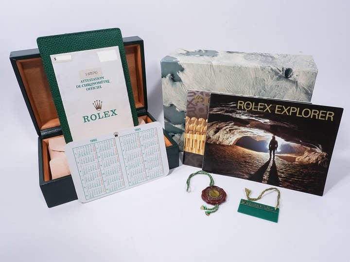 ロレックス エクスプローラーII Ref.16570 ステンレススチール ブラック文字盤 オイスターブレスレット 中古 arkrgxda