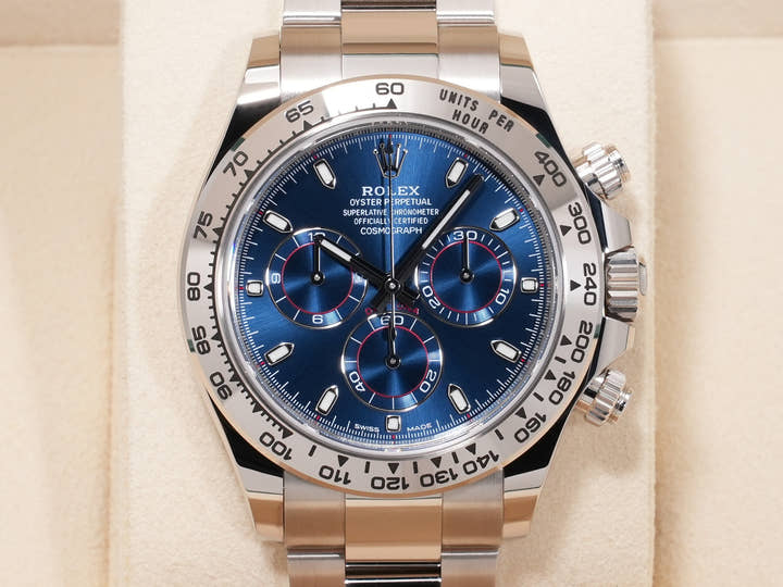 ロレックス デイトナ Ref.116509 ホワイトゴールド ブルー文字盤 未使用 dezjm4sy