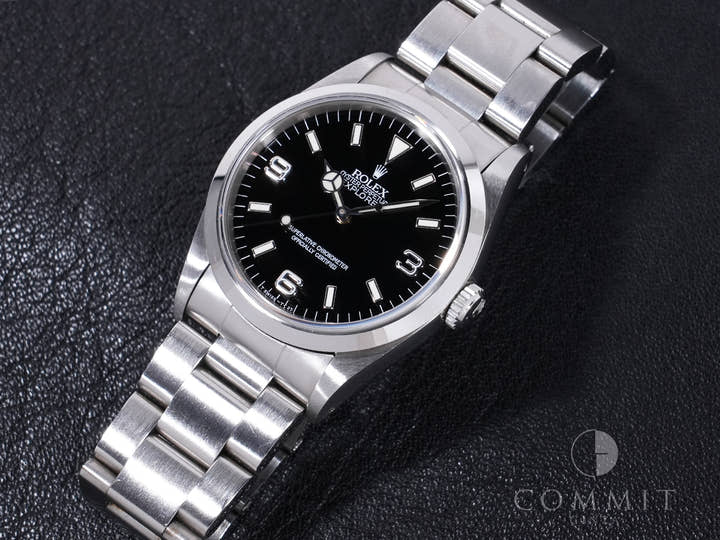 ロレックス エクスプローラーI Ref.14270 ステンレススチール ブラック文字盤 中古 nyzqx8mb