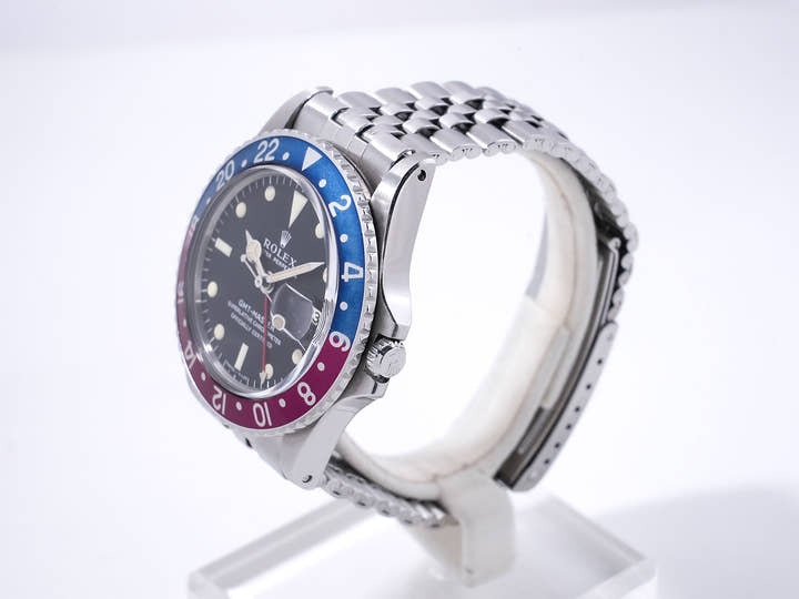 Rolex GMT Master Ref. 1675 Stainless Steel Black Dial Jubilee Bracelet Pre-owned mbpd2k4i