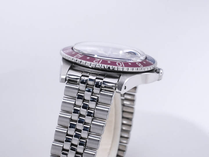 Rolex GMT Master Ref. 1675 Stainless Steel Black Dial Jubilee Bracelet Pre-owned mbpd2k4i