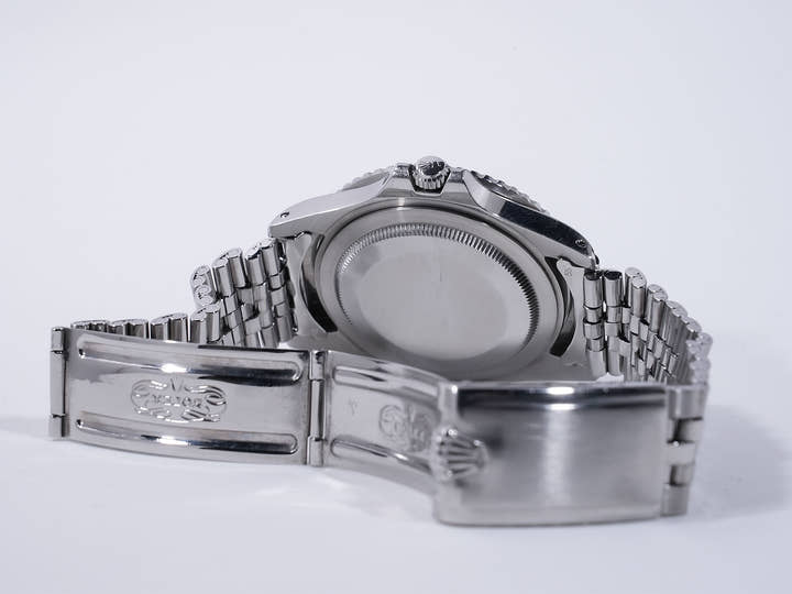 Rolex GMT Master Ref. 1675 Stainless Steel Black Dial Jubilee Bracelet Pre-owned mbpd2k4i