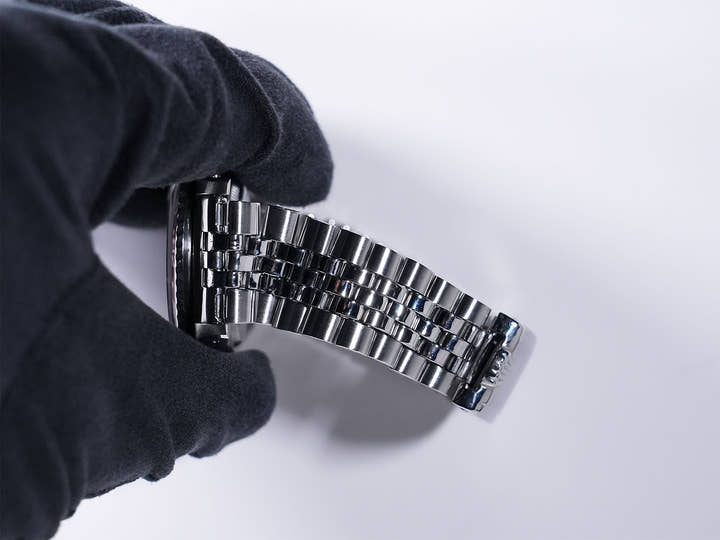 Rolex GMT Master Ref. 1675 Stainless Steel Black Dial Jubilee Bracelet Pre-owned mbpd2k4i