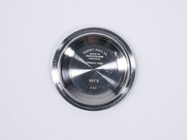 Rolex GMT Master Ref. 1675 Stainless Steel Black Dial Jubilee Bracelet Pre-owned mbpd2k4i