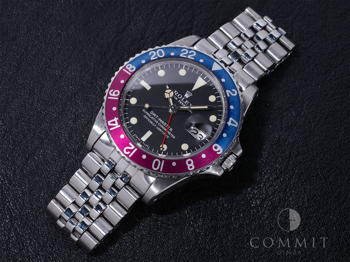 Rolex GMT Master Ref. 1675 Stainless Steel Black Dial Jubilee Bracelet Pre-owned mbpd2k4i