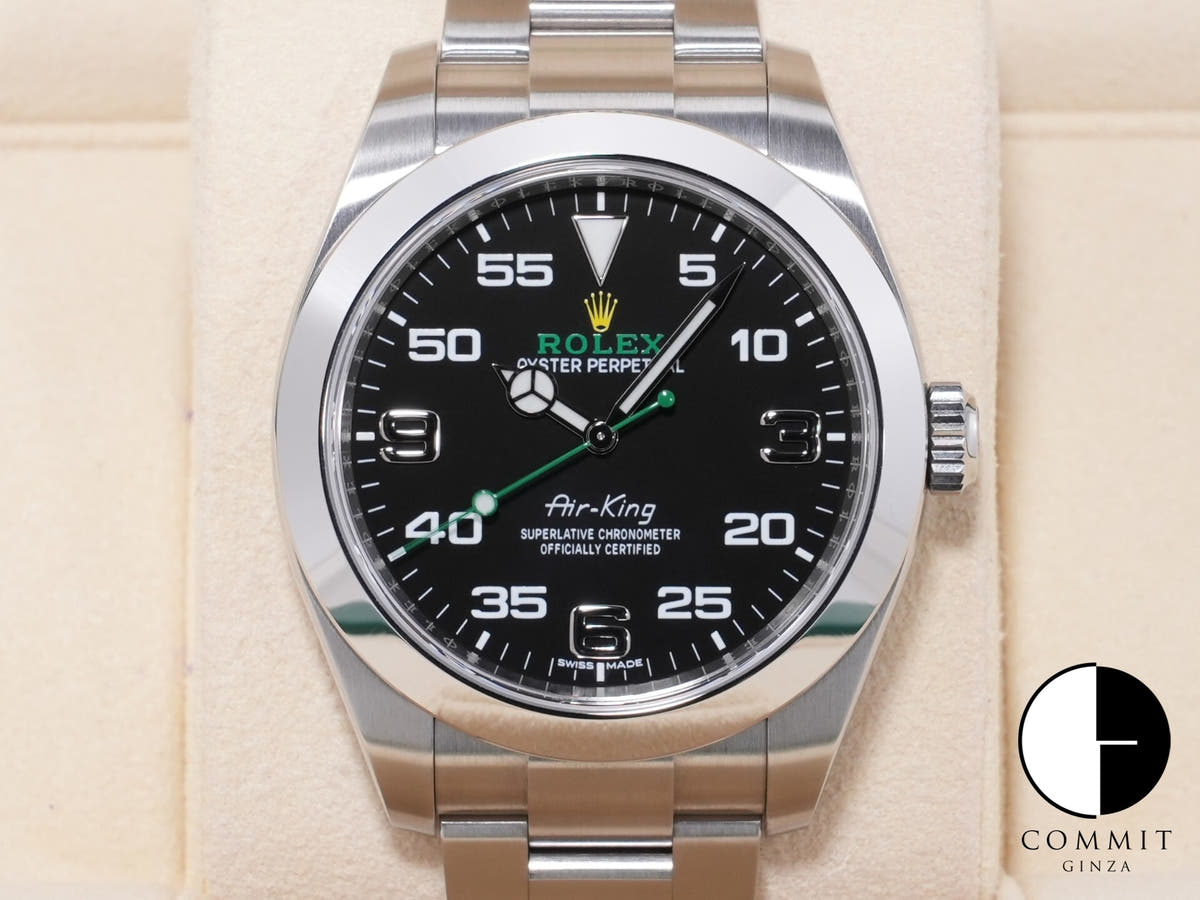 ロレックス エアキング Ref.116900 ステンレススチール ブラック文字盤 中古 qdgvjvoy