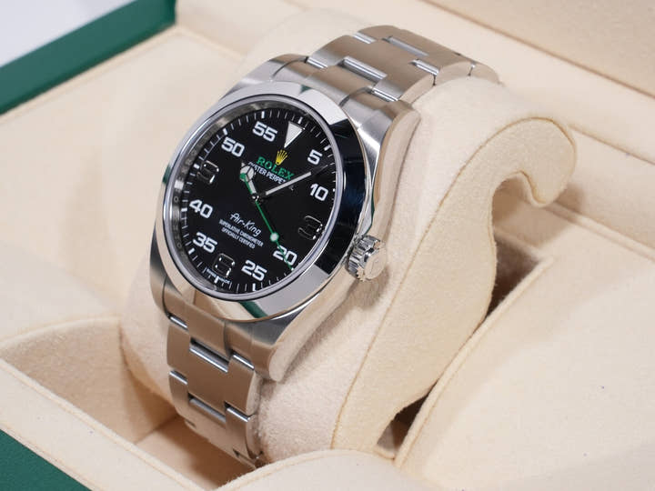 ロレックス エアキング Ref.116900 ステンレススチール ブラック文字盤 中古 qdgvjvoy