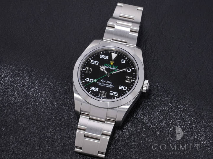 ロレックス エアキング Ref.116900 ステンレススチール ブラック文字盤 中古 qdgvjvoy