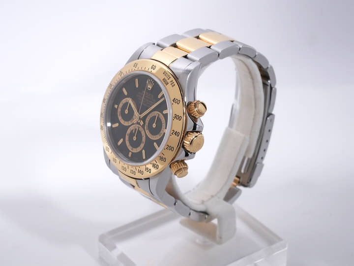 ロレックス デイトナ エルプリメロ Ref.16523 ステンレススチール/イエローゴールド ブラック文字盤 中古 tceaijy7