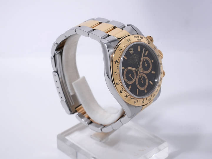 ロレックス デイトナ エルプリメロ Ref.16523 ステンレススチール/イエローゴールド ブラック文字盤 中古 tceaijy7