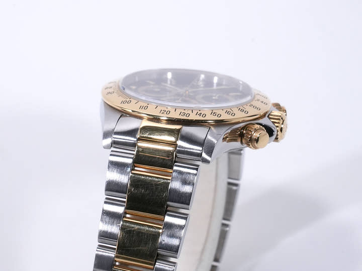 ロレックス デイトナ エルプリメロ Ref.16523 ステンレススチール/イエローゴールド ブラック文字盤 中古 tceaijy7