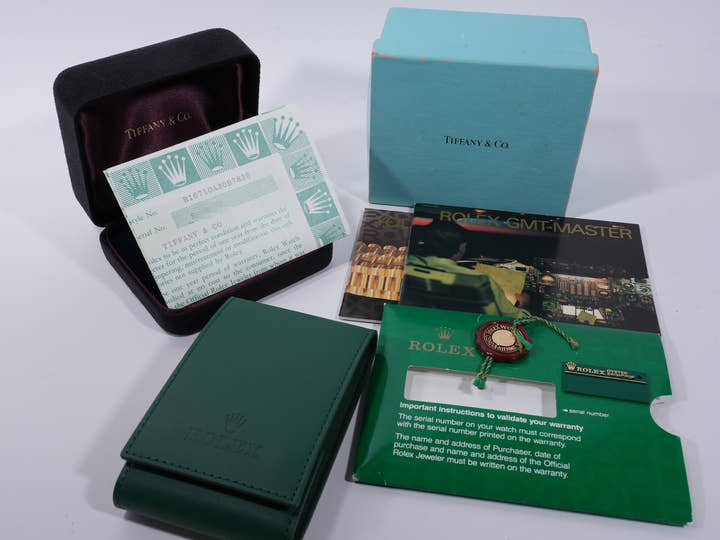 ロレックス GMTマスターII TIFFANY&CO. Ref.16710 ステンレススチール ブラック文字盤 オイスターブレスレット 中古 kbtqv2ks