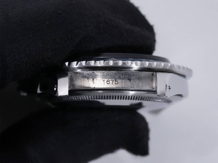 ロレックス GMTマスター Ref.1675 ステンレススチール ブラック文字盤 オイスターブレスレット 中古 hs3aeao6