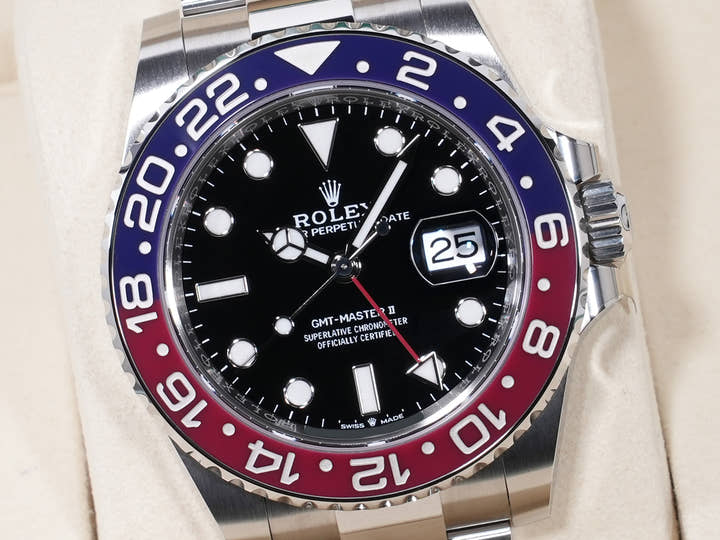 ロレックス GMTマスターII Ref.126710BLRO ステンレススチール ブラック文字盤 オイスターブレスレット 未使用 qj5widx6