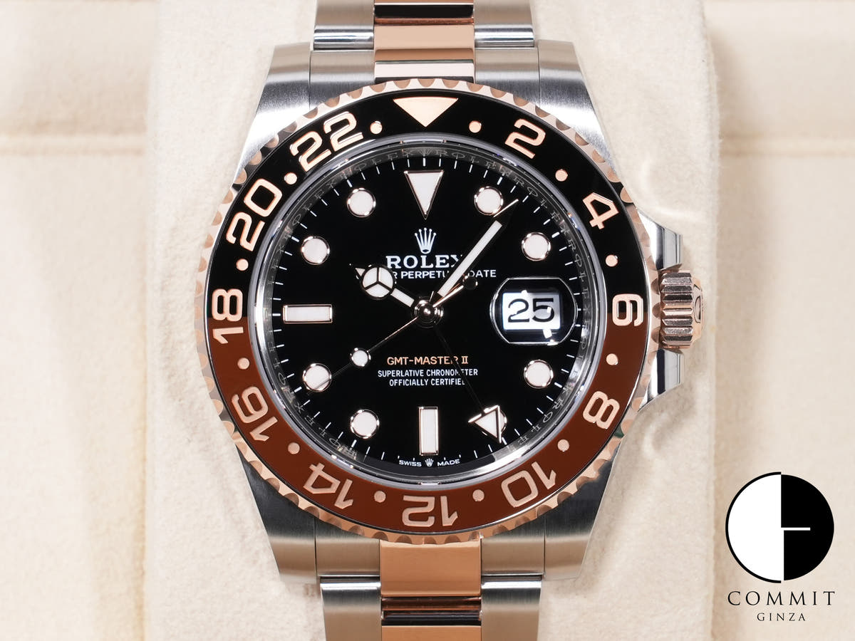ロレックス GMTマスターII Ref.126711CHNR ステンレススチール/エバーローズゴールド ブラック文字盤 オイスターブレスレット 未使用 ixo39z7p