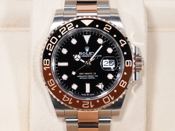 ロレックス GMTマスターII Ref.126711CHNR ステンレススチール/エバーローズゴールド ブラック文字盤 オイスターブレスレット 未使用 ixo39z7p