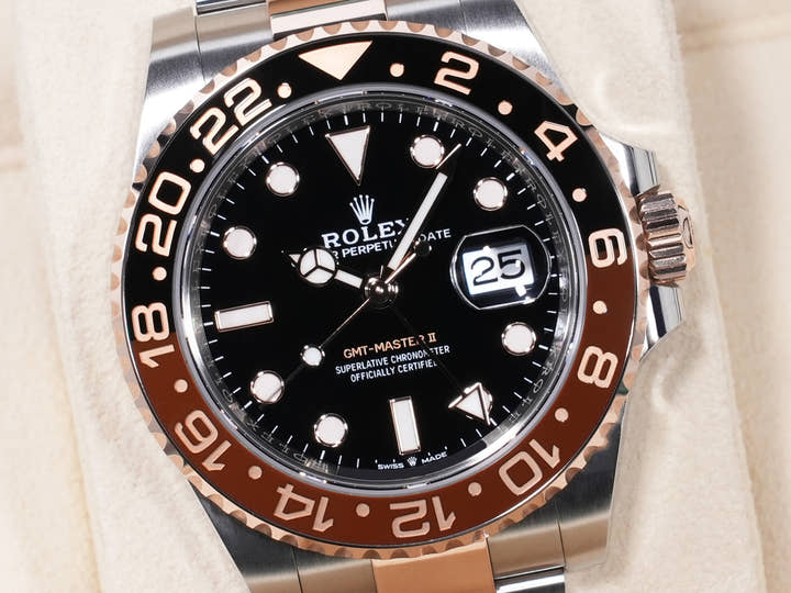 ロレックス GMTマスターII Ref.126711CHNR ステンレススチール/エバーローズゴールド ブラック文字盤 オイスターブレスレット 未使用 ixo39z7p