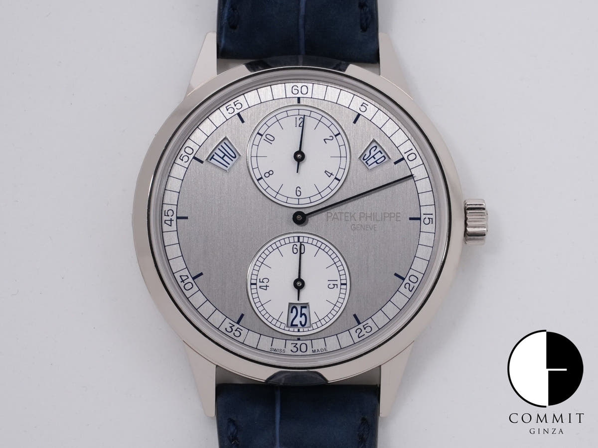 パテックフィリップ アニュアルカレンダー レギュレーター Ref.5235G-001 ホワイトゴールド シルバー文字盤 中古 qp9ftapq