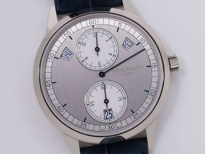 パテックフィリップ アニュアルカレンダー レギュレーター Ref.5235G-001 ホワイトゴールド シルバー文字盤 中古 qp9ftapq