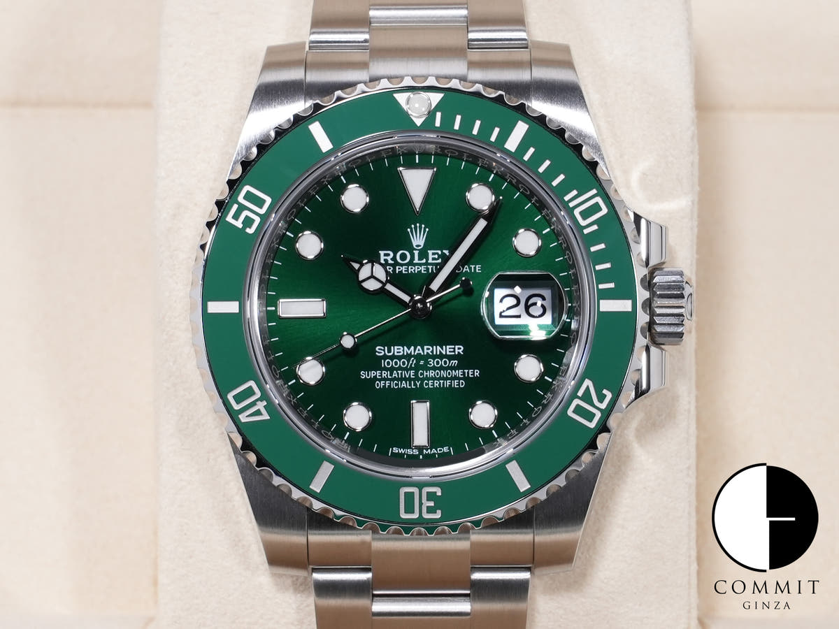 ロレックス サブマリーナー デイト Ref.116610LV ステンレススチール グリーン文字盤 未使用 e6i2ikjq