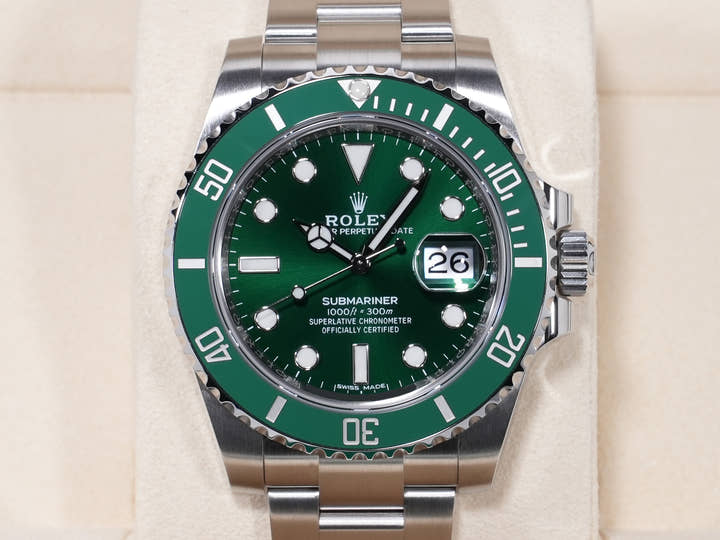 ロレックス サブマリーナー デイト Ref.116610LV ステンレススチール グリーン文字盤 未使用 e6i2ikjq