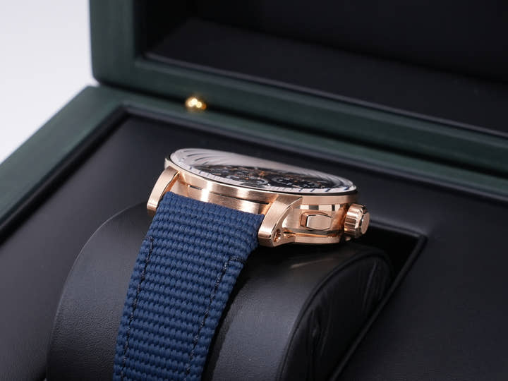 オーデマピゲ CODE 11.59 バイ オーデマ ピゲ クロノグラフ Ref.26393OR.OO.A348KB.01 ピンクゴールド ナイトブルー文字盤 美品 gejn6smp