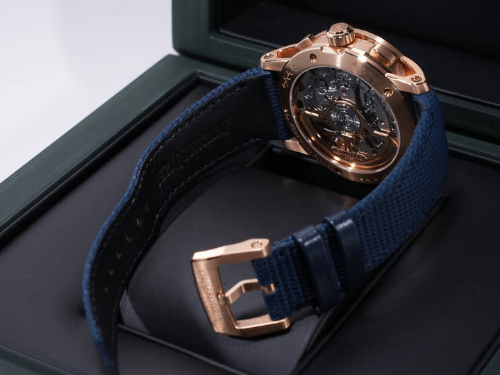 オーデマピゲ CODE 11.59 バイ オーデマ ピゲ クロノグラフ Ref.26393OR.OO.A348KB.01 ピンクゴールド ナイトブルー文字盤 美品 gejn6smp