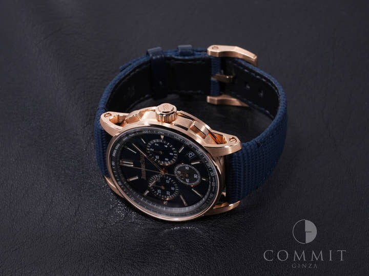 オーデマピゲ CODE 11.59 バイ オーデマ ピゲ クロノグラフ Ref.26393OR.OO.A348KB.01 ピンクゴールド ナイトブルー文字盤 美品 gejn6smp