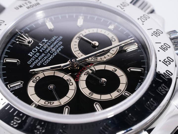 ロレックス デイトナ エルプリメロ Ref.16520 ステンレススチール ブラック文字盤 中古 aebfkvkc