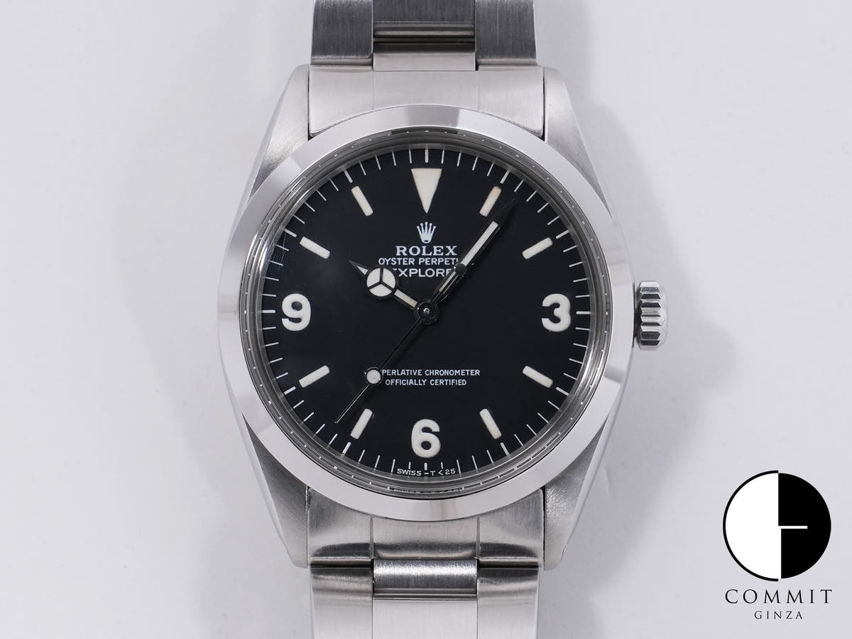 ロレックス エクスプローラーI Ref.1016 ステンレススチール ブラック文字盤 中古 j63wq6zz