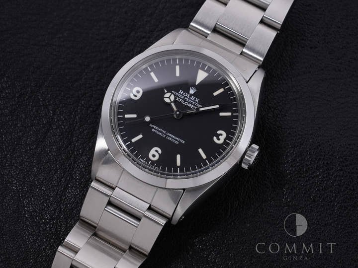 ロレックス エクスプローラーI Ref.1016 ステンレススチール ブラック文字盤 中古 j63wq6zz