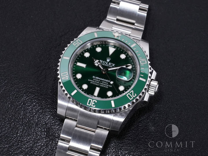 ロレックス サブマリーナー デイト Ref.116610LV ステンレススチール グリーン文字盤 中古 s9x78td5