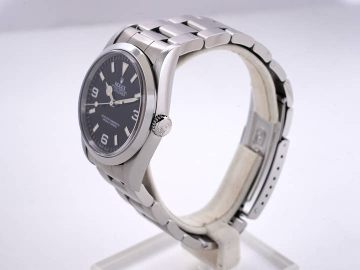 ロレックス エクスプローラーI Ref.14270 ステンレススチール ブラック文字盤 オイスターブレスレット 中古 26rm99j8