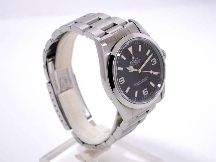 ロレックス エクスプローラーI Ref.14270 ステンレススチール ブラック文字盤 オイスターブレスレット 中古 26rm99j8