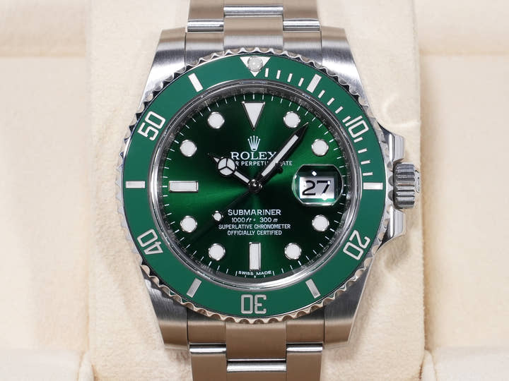 ロレックス サブマリーナー デイト Ref.116610LV ステンレススチール グリーン文字盤 中古 4s6dgvfy
