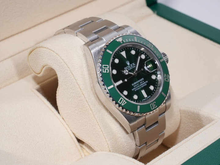 ロレックス サブマリーナー デイト Ref.116610LV ステンレススチール グリーン文字盤 中古 4s6dgvfy