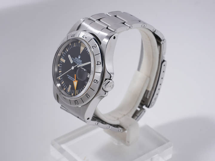 ロレックス エクスプローラーII Ref.1655 ステンレススチール ブラック文字盤 オイスターブレスレット 中古 747xfmgr