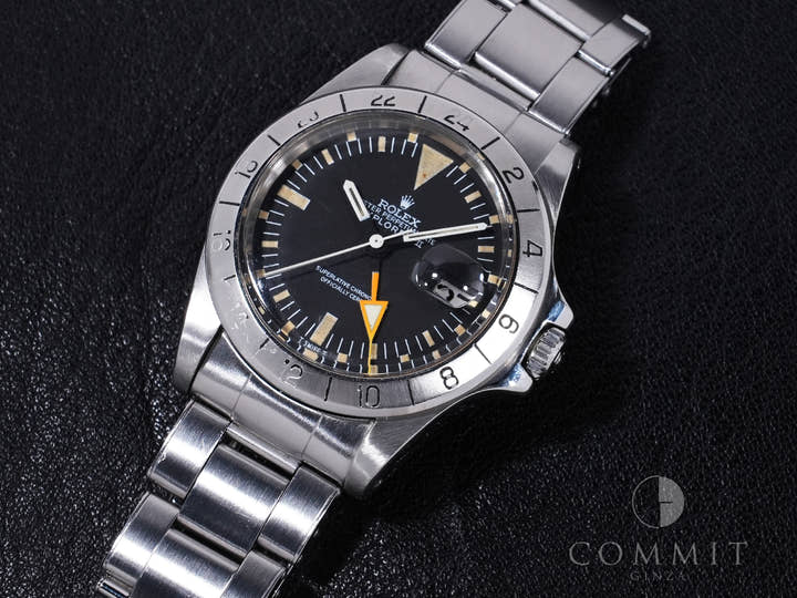 ロレックス エクスプローラーII Ref.1655 ステンレススチール ブラック文字盤 オイスターブレスレット 中古 747xfmgr