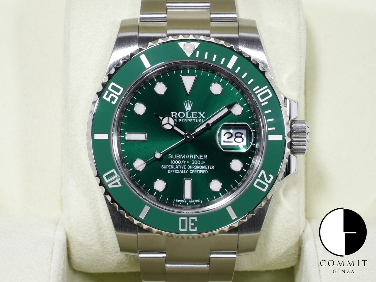 ロレックス サブマリーナー デイト Ref.116610LV ステンレススチール グリーン文字盤 美品 xyis4t3z