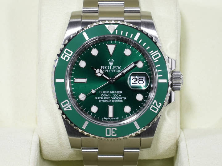 ロレックス サブマリーナー デイト Ref.116610LV ステンレススチール グリーン文字盤 美品 xyis4t3z