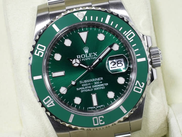 ロレックス サブマリーナー デイト Ref.116610LV ステンレススチール グリーン文字盤 美品 xyis4t3z