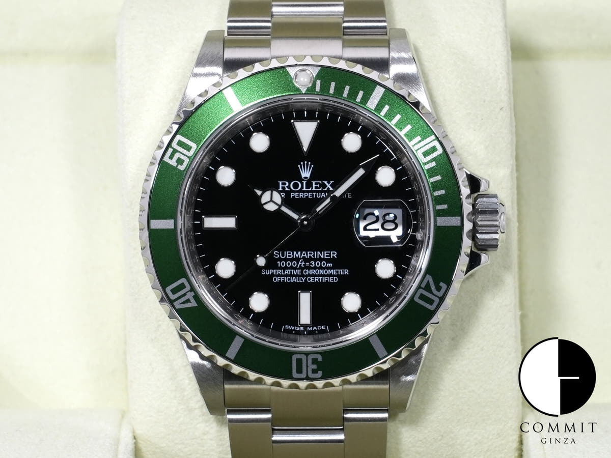 ロレックス サブマリーナー デイト Ref.16610LV ステンレススチール ブラック文字盤 美品 qxgm54na